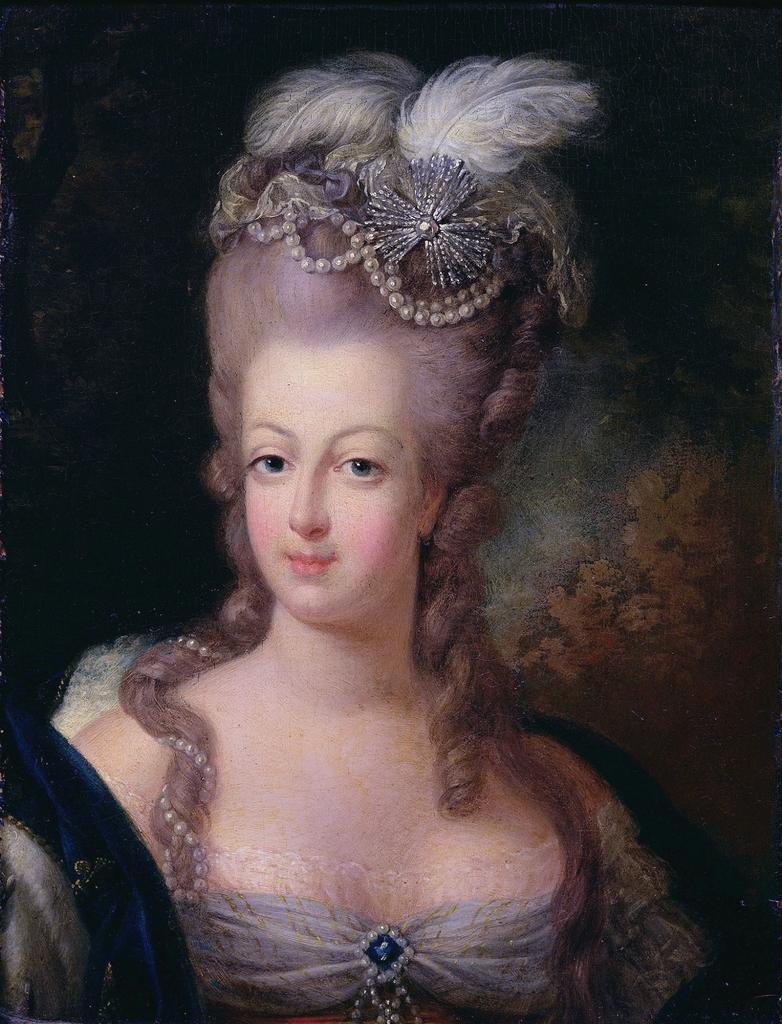 Jean-Baptiste André Gautier-Dagoty (1740-1786), Portrait de Marie-Antoinette, Reine de France, 1775. Huile sur toile. Saint-Quentin, musée Antoine Lécuyer.