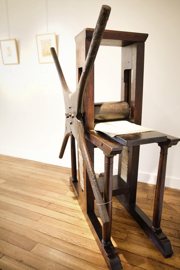 Presse utilisée par le docteur Gachet.