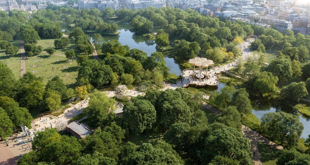 Projet de Heatherwick Studio avec Halima Cassell, MRG Studio, Webb Yates et Arup.