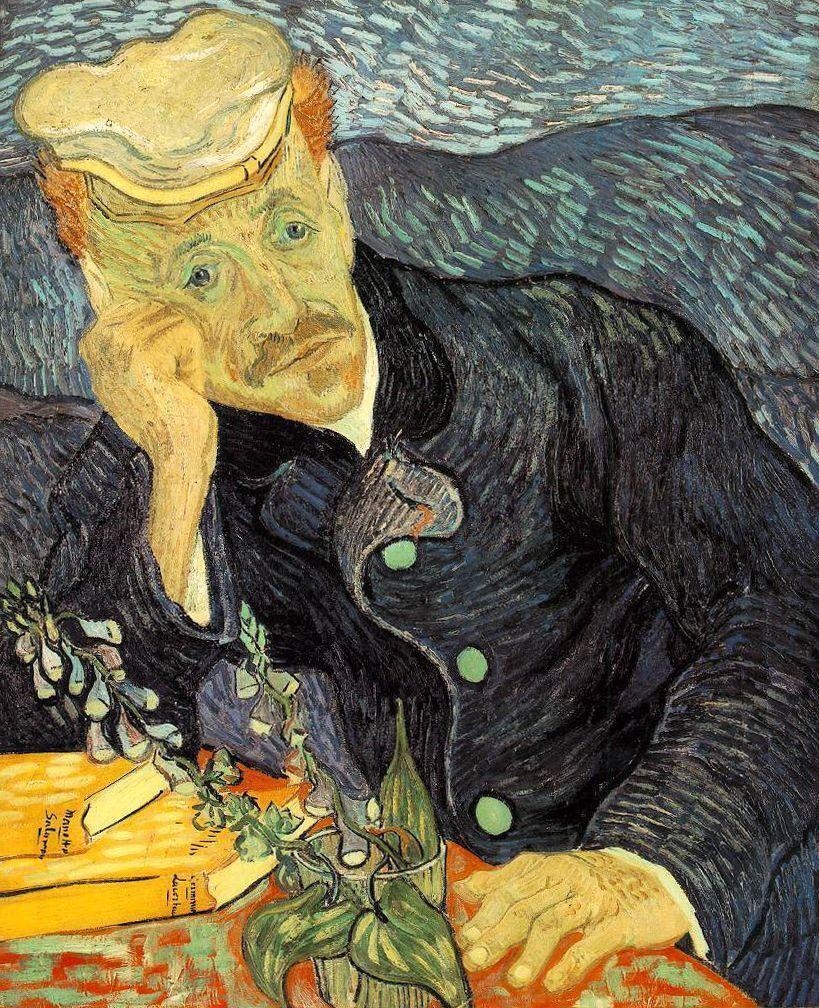 Vincent van Gogh (1853-1890), Portrait du docteur Gachet, juin 1890. Huile sur toile, 66 x 57 cm. Vente Christie’s, New York, 15 mai 1990.