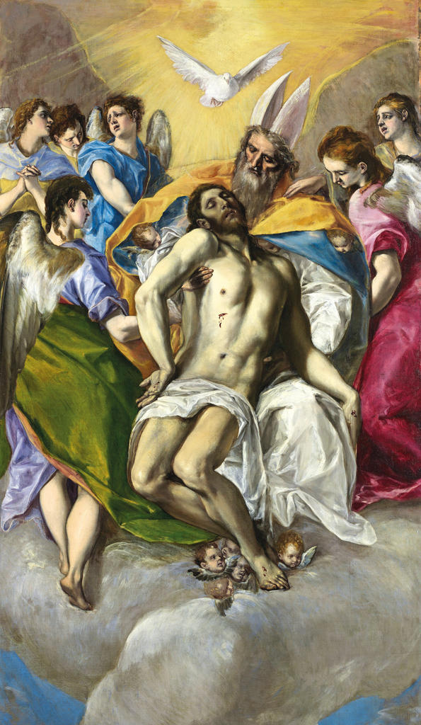 Greco, La Trinité, 1577-79. Huile sur toile, 300 x 179 cm. Madrid, musée national du Prado. 