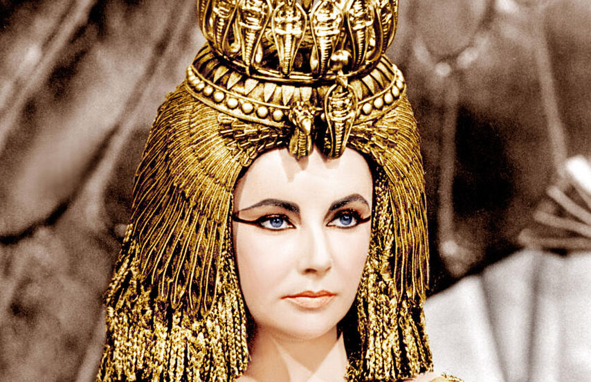 Elizabeth Taylor dans Cleopatra (détail), réalisé par Joseph L. Mankiewicz, 1963.