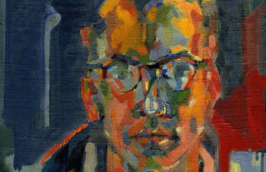 Jacques Thuillier (1928-2011) dit Jean Caritey, Autoportrait (détail), années 1940-1950, huile sur toile, Nevers, médiathèque Jean Jaurès, fonds Thuillier.