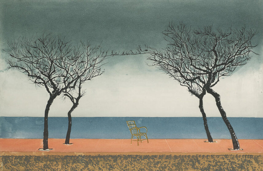 J.J.J. Rigal (1926-1997), Le Lien, 1973, aquatinte.