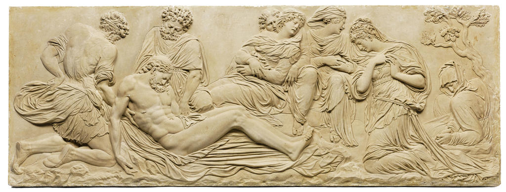 Jean Goujon, Déploration du Christ provenant du jubé de l’église Saint-Germain-l’Auxerrois (après restauration). Bas-relief, 67,3 x 182 x 0,7 cm. Paris, musée du Louvre.