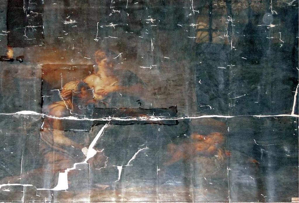 Étienne-Barthélemy Garnier, La Charité romaine. Huile sur toile, 242 x 295 cm. Bourg-en-Bresse, monastère royal de Brou (anciennement Paris, musée du Louvre, musées impériaux, inv. n°395 puis Pont-de-Vaux, musée Chintreuil, inv. 4680).