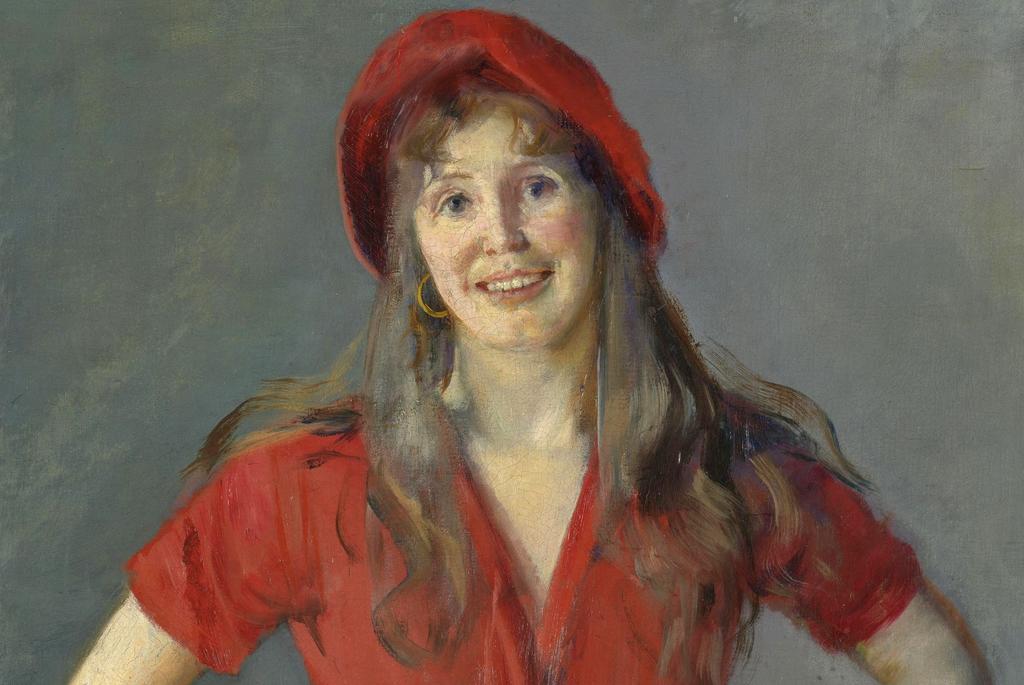 Christian Krohg, La Peintre Oda Krohg (détail), 1888. Huile sur toile, 86,4 x 68,8 cm. Oslo, Nasjonalmuseet.