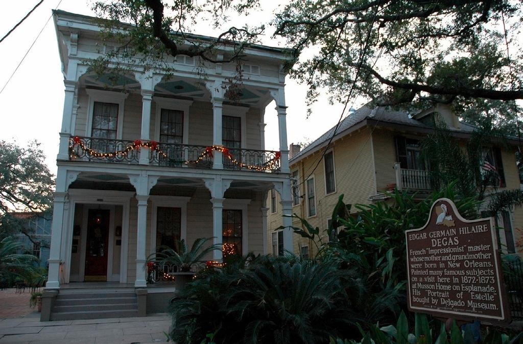 Vue extérieure de Degas House à la Nouvelle-Orléans.