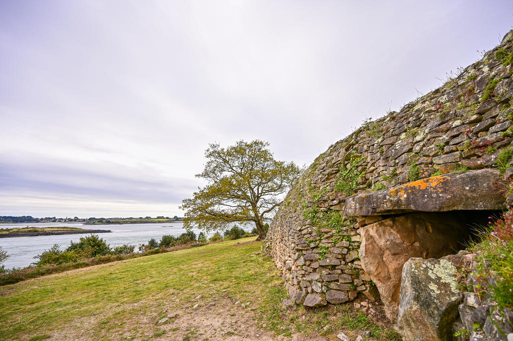 Entrée du cairn de Gavrinis. 