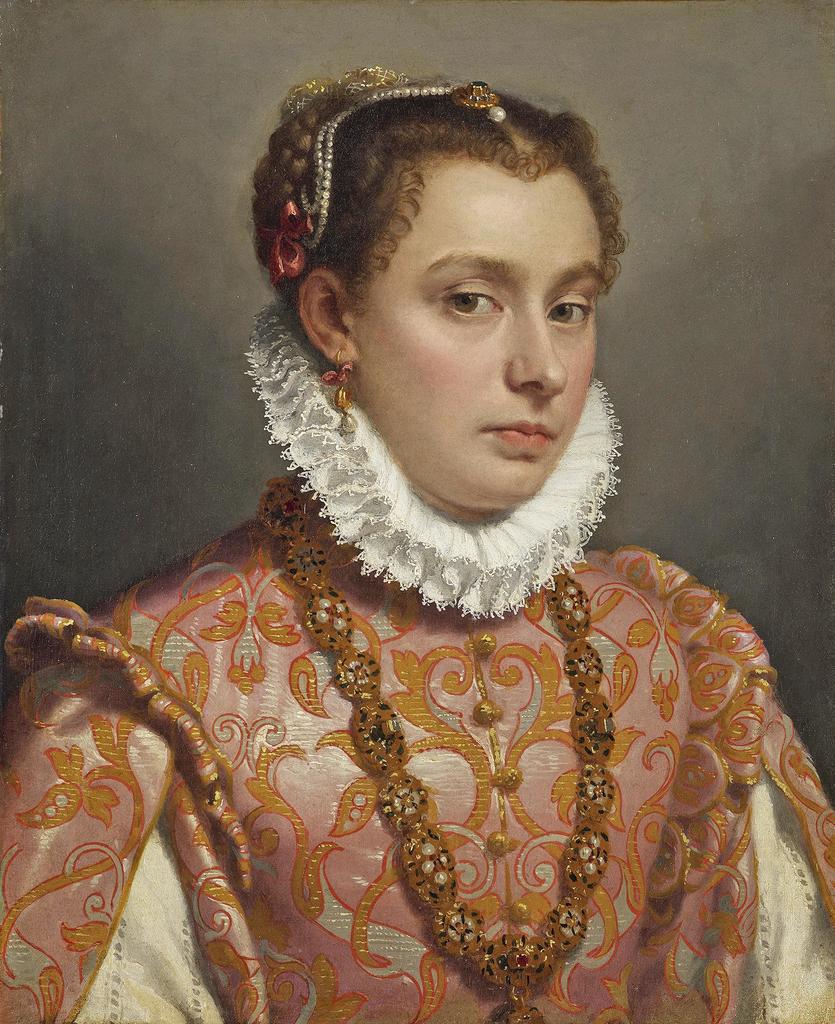 Giovanni Battista Moroni (vers 1520/1524-1579/1580), Portrait de femme, vers 1575. Huile sur toile, 51,8 x 41,4 cm.