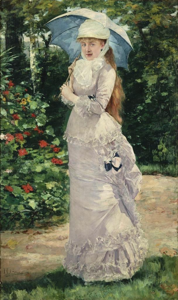 Henri Gervex, Madame Valtesse de la Bigne, 1879. Huile sur toile, 205 x 120,2 cm. Paris, musée d’Orsay, légué par Valtesse pour le musée du Luxembourg.