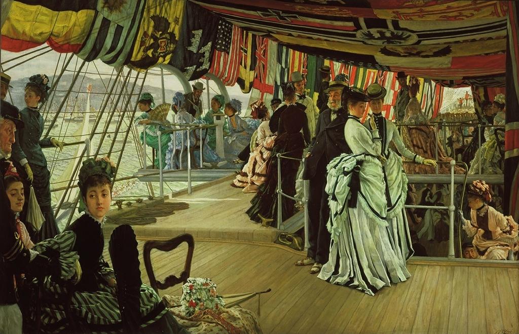 Le Bal à bord, vers 1874. Huile sur toile, 84,1 x 129,5 cm. Londres, Tate Collection.