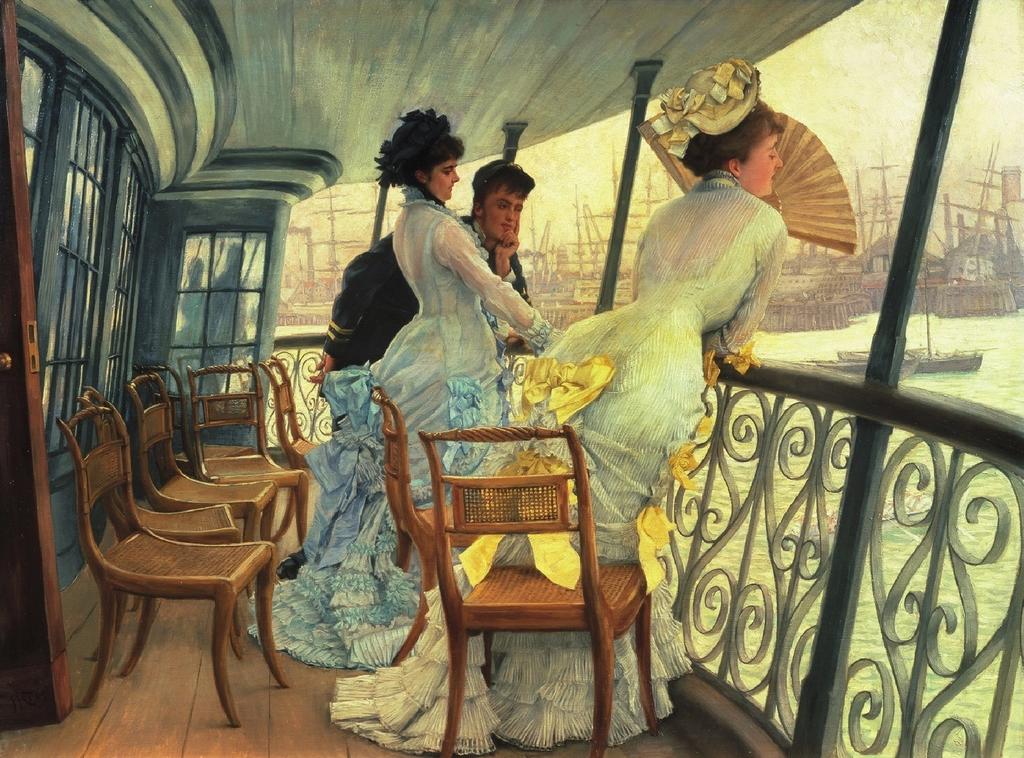 La galerie du HMS Calcutta (Portsmouth), vers 1876. Huile sur toile, 68,2 x 91,8 cm. Londres, Tate Collection.