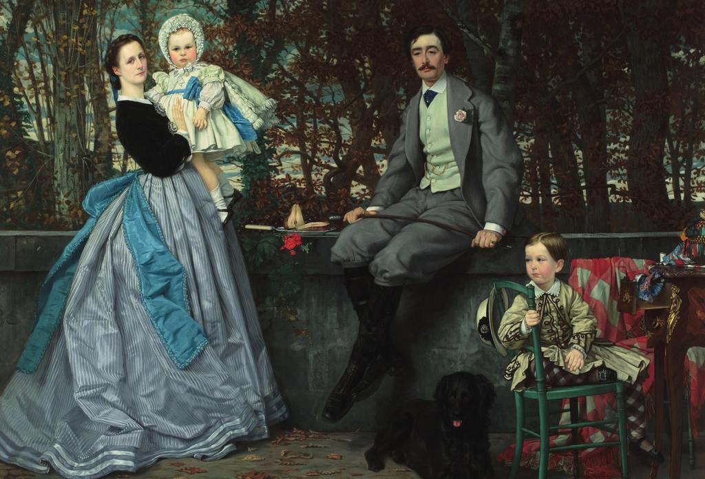 Portrait de la famille du marquis de M., dit aussi Le marquis et la marquise de Miramon et leurs enfants, 1865. Huile sur toile, 177 x 217 cm. Paris, musée d’Orsay.