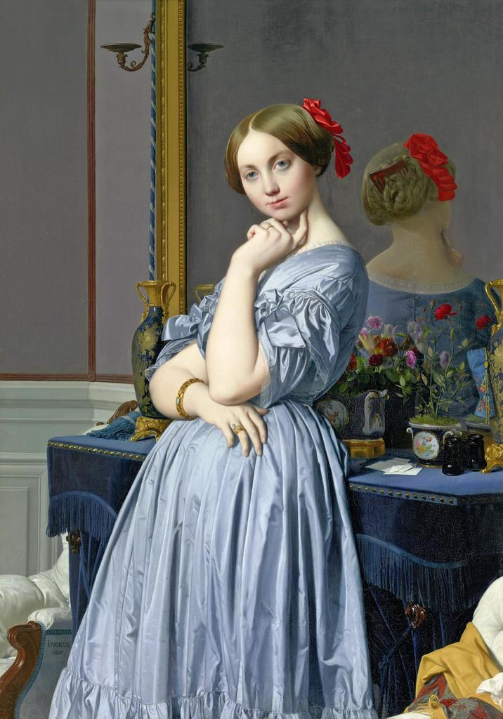 Jean-Auguste-Dominique Ingres (1780-1867), Louise, princesse de Broglie, future comtesse d’Haussonville, 1845. Huile sur toile, 131,8 x 92,1 cm. 