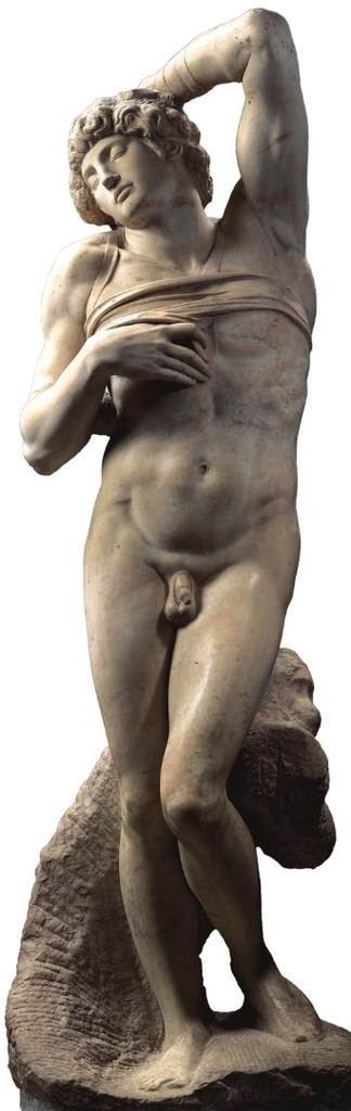 Michel-Ange, Esclave mourant, 1513-1515. Marbre, 277 x 43 x 75,5 cm. Paris, musée du Louvre.
