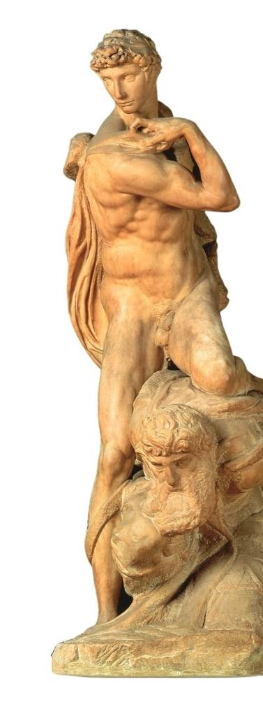 Michel-Ange, Le Génie de la Victoire. Marbre, H. 261 cm. Florence, Palazzo Vecchio.