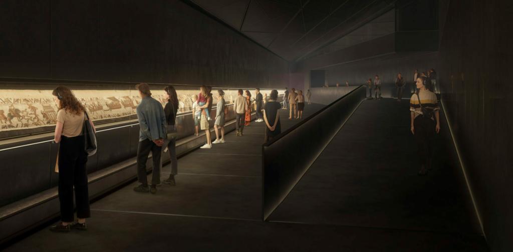Le projet de l’agence RSHP Architects pour le futur musée de la Tapisserie de Bayeux, qui devrait ouvrir ses portes en septembre 2027. 
