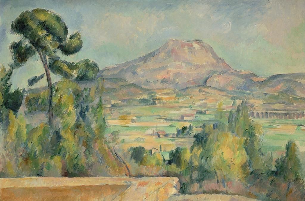 Paul Cezanne, La Montagne Sainte-Victoire, vers 1890. Huile sur toile, 65 x 95,2 cm. Paris, musée d’Orsay.