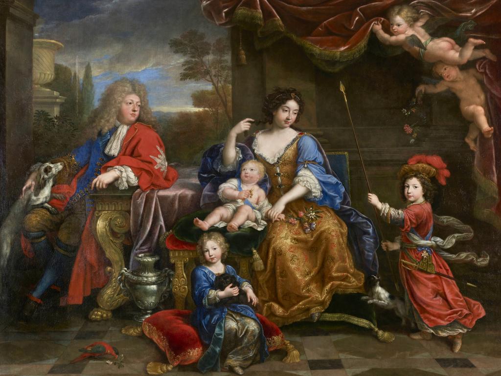 Pierre Mignard (1612-1695), La Famille du Grand Dauphin, Louis de France, 1687. Huile sur toile, 232 x 304 cm. Versailles, musée national des châteaux de Versailles et de Trianon.