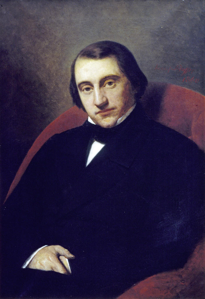 Portrait d’Ernest Renan peint en 1860 par son beau-père Henry Scheffer. Paris, musée de la Vie romantique.