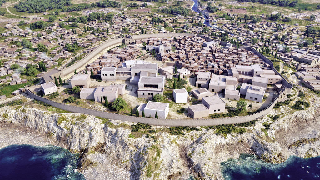 Reconstitution de la ville antique de Byblos. Direction scientifique : Julien Chanteau.