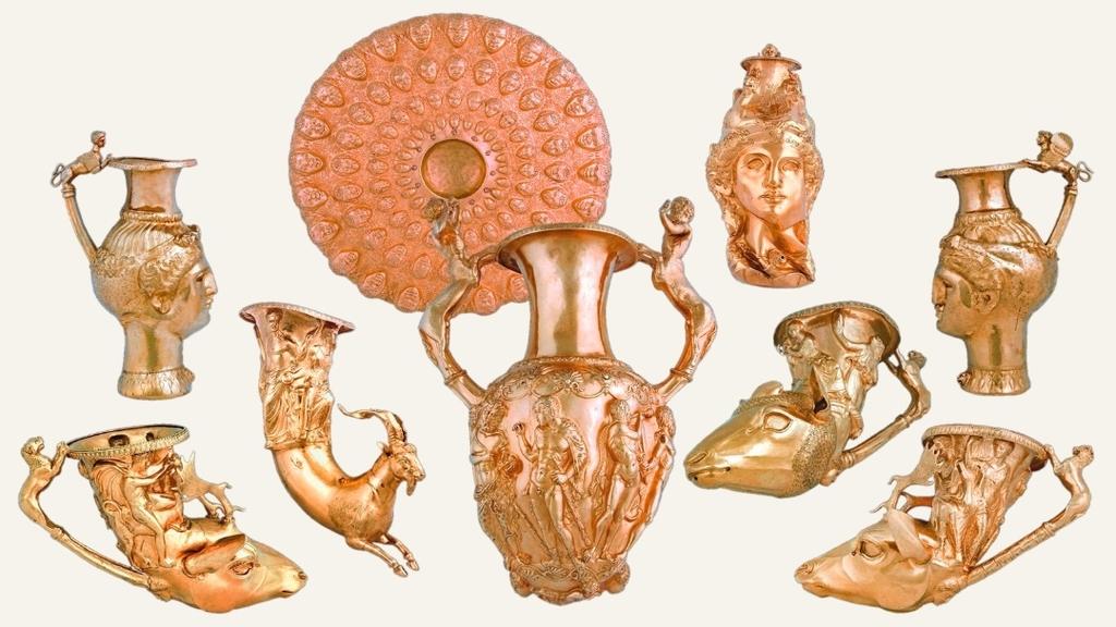 Le trésor en or de Panagurichté, autour de 300 avant notre ère. Bulgarie.