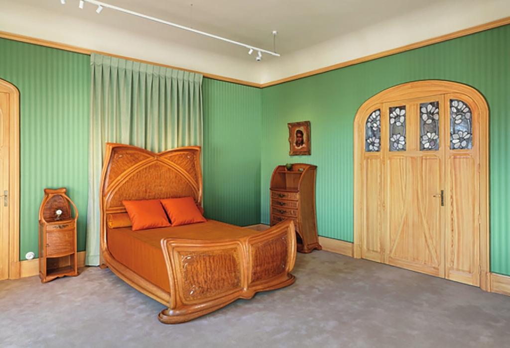 La chambre à coucher de Jeanne et Louis au premier étage de la villa.