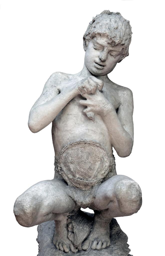 Pêcheur napolitain, 1876-1877. Plâtre, 100 x 60 x 60 cm. Naples, musée de Capodimonte.