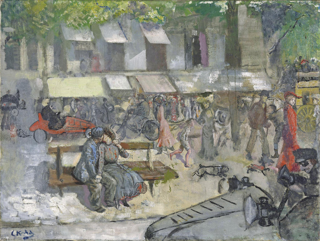 Christian Krohg, Scène de rue, Paris [Gatescene, Paris], vers 1900. Huile sur toile, 48,5 x 64,5 cm. Oslo, Nasjonalmuseet.