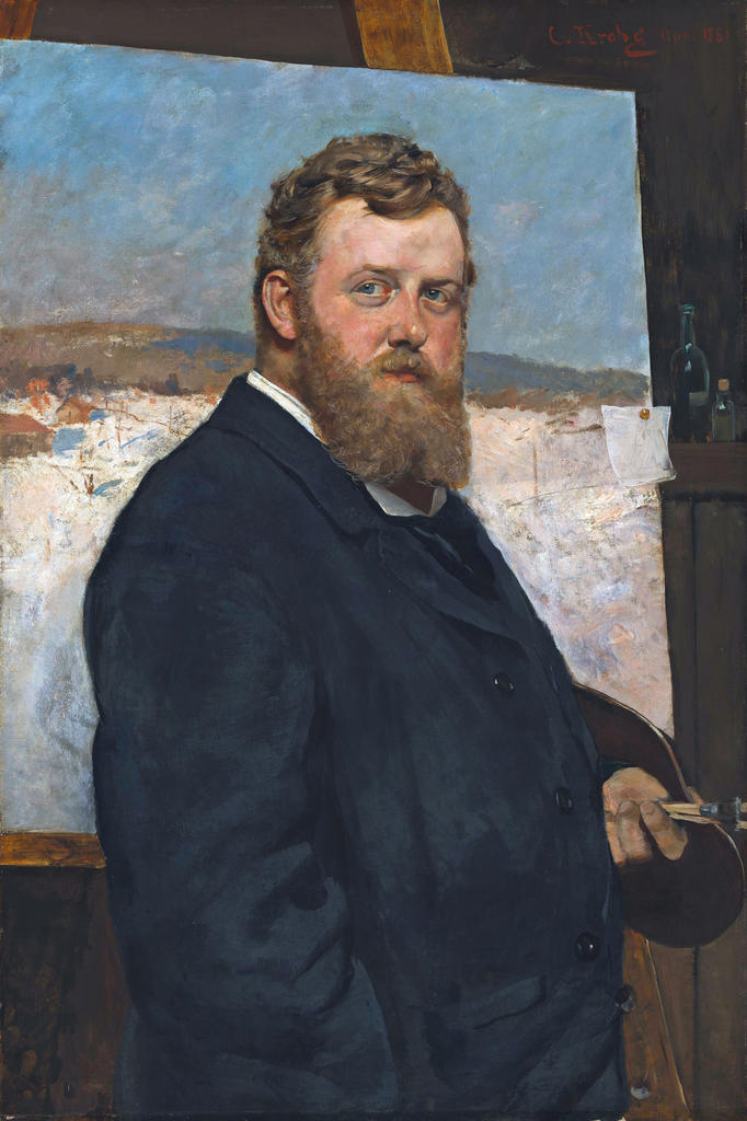 Christian Krohg, Portrait du peintre Frits Thaulow [Maleren Frits Thaulow], 1881. Huile sur toile, 100 x 66,7 cm. Oslo, Nasjonalmuseet.
