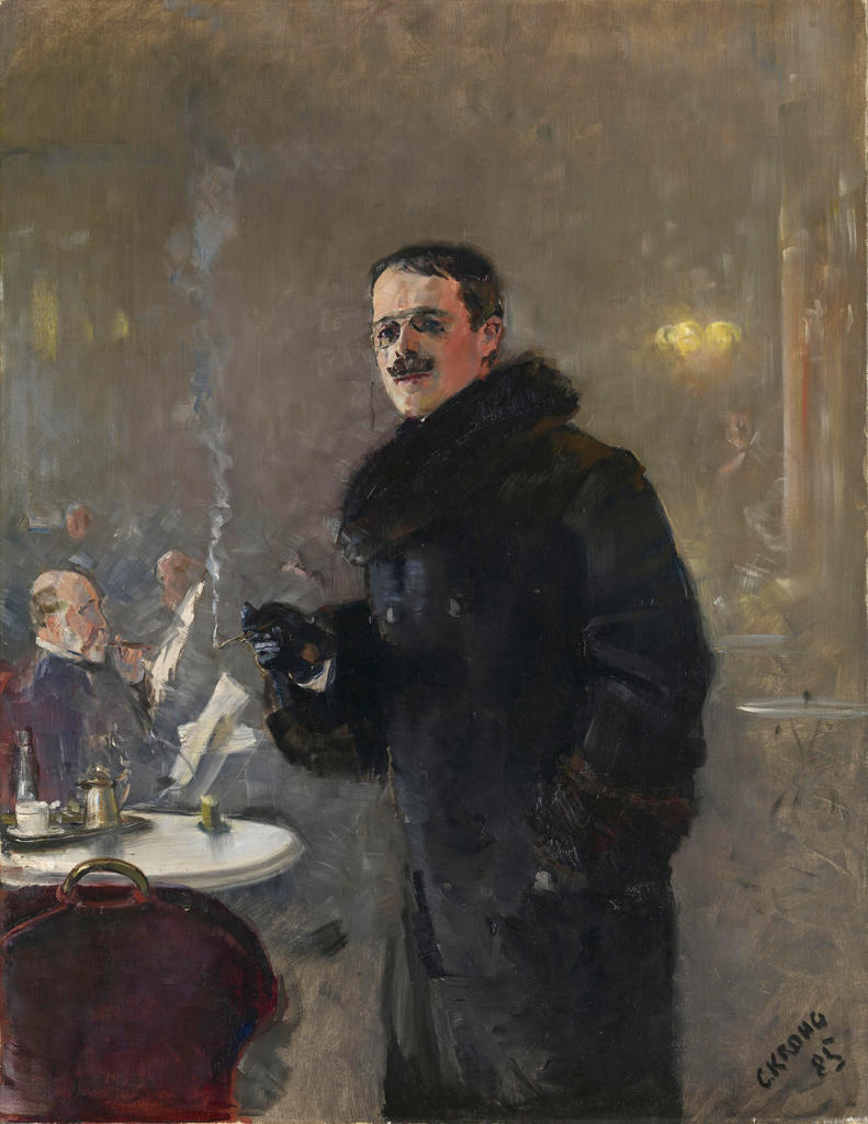 Christian Krohg, Le Peintre Gerhard Munthe, 1885. Huile sur toile, 150 x 115 cm. Oslo, Nasjonalmuseet. 