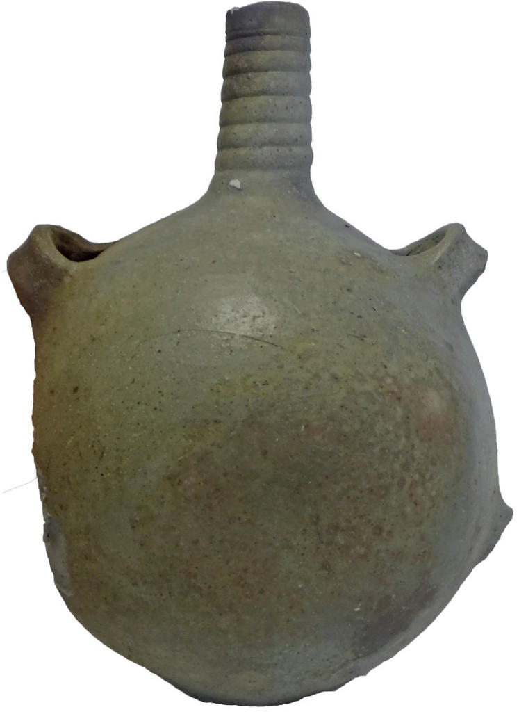 Gourde en grès mise au jour dans le dépotoir.