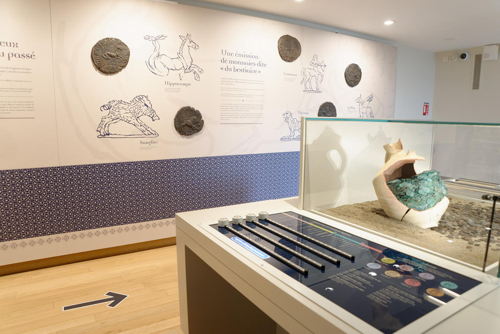 Vue du musée départemental du palais des Évêques à Saint-Lizier en Ariège.