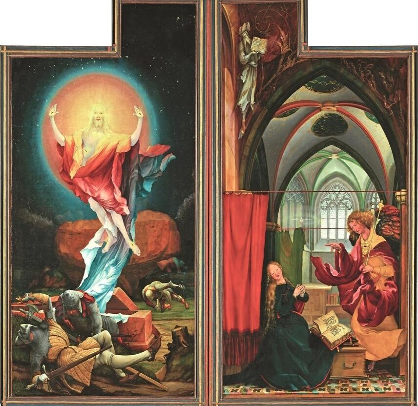 Résurrection et Annonciation (après restauration).