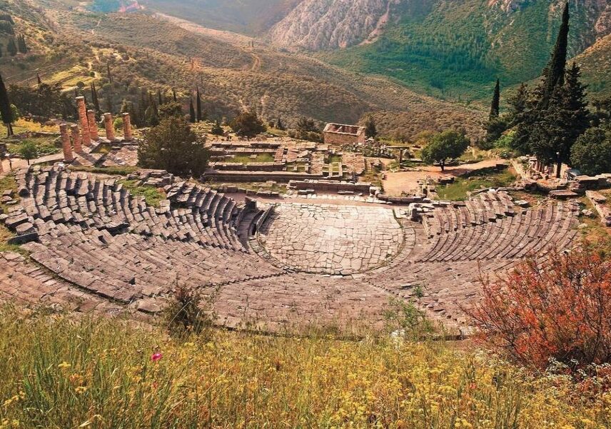 Théâtre antique de Delphes.