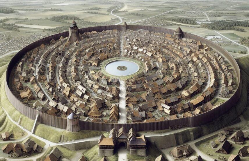 Bibracte imaginée par une intelligence artificielle.