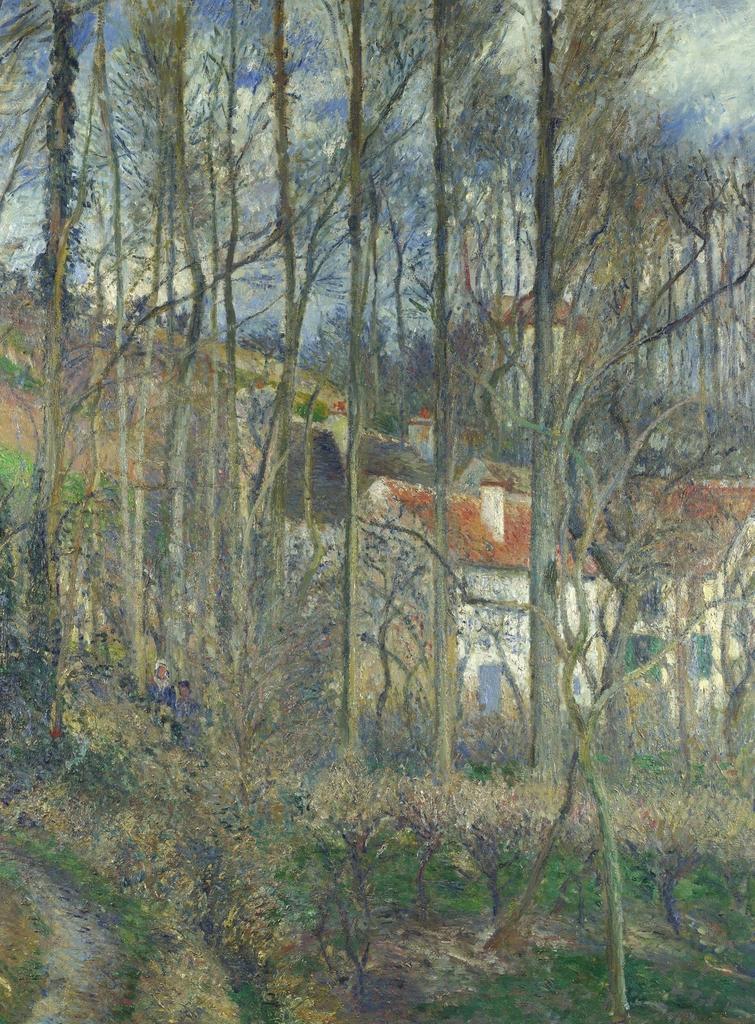 Camille Pissarro, La Côte des Bœufs, Pontoise, 1877. Huile sur toile, 114,9 x 87,6 cm. Londres, The National Gallery.