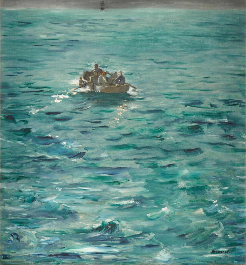 Édouard Manet, L’Évasion de Rochefort, vers 1881. Huile sur toile, 79 x 72 cm. Paris, musée d’Orsay. 