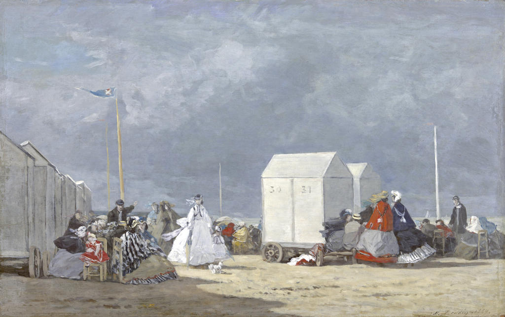 Eugène Boudin, L’Approche de la tempête, 1864. Huile sur toile, 36,3 x 57,9 cm. Chicago, The Art Institute of Chicago.