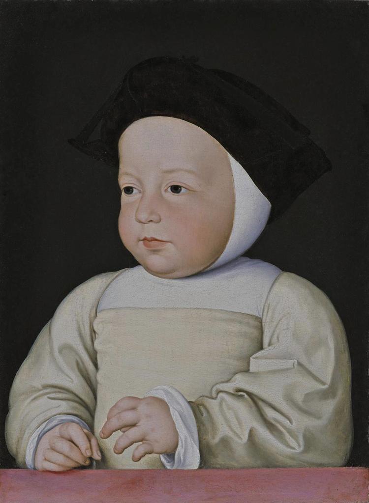 François Clouet, Charles de France, duc d'Angoulême (1522-1545), vers 1540-1545. Huile sur chêne, 29,6 x 21,7 cm. Genève, collection Ortiz.