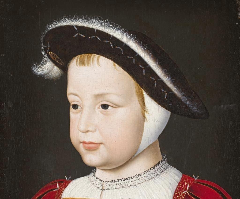 François Clouet (vers 1515-1572), Henri de France, duc d'Orléans, futur Henri II (1519-1559)(détail), vers 1540-1545. Huile sur chêne, 30 x 23 cm. Chantilly, musée Condé.