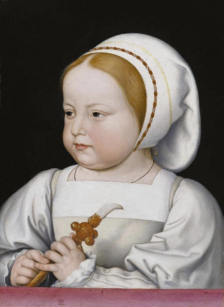 François Clouet, Madeleine de France, future reine d'Écosse (1520-1537), vers 1540-1545. Huile sur chêne, 31 x 22,7 cm. Genève, collection Ortiz.
