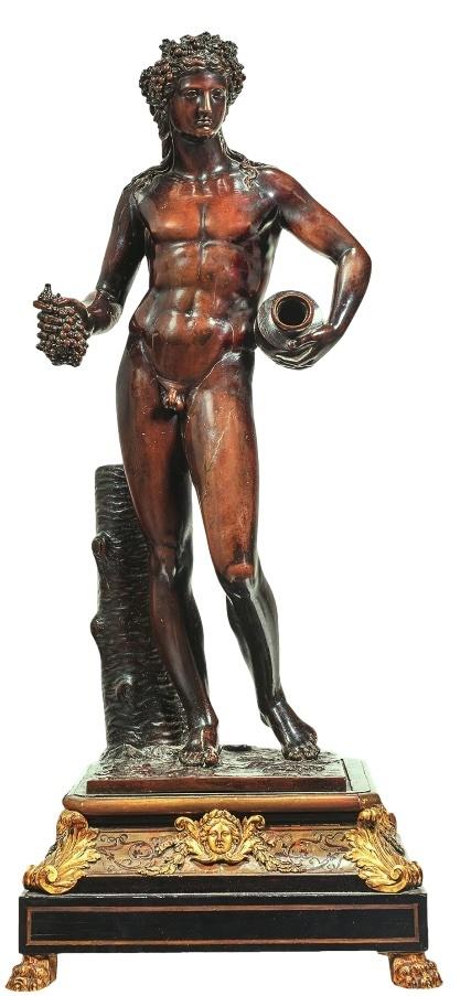 Attribué à François Girardon (1628-1715), Bacchus, vers 1700. Bronze à patine brune, 81 x 99 cm. Estimé : 1 500 000/2 500 000 €.