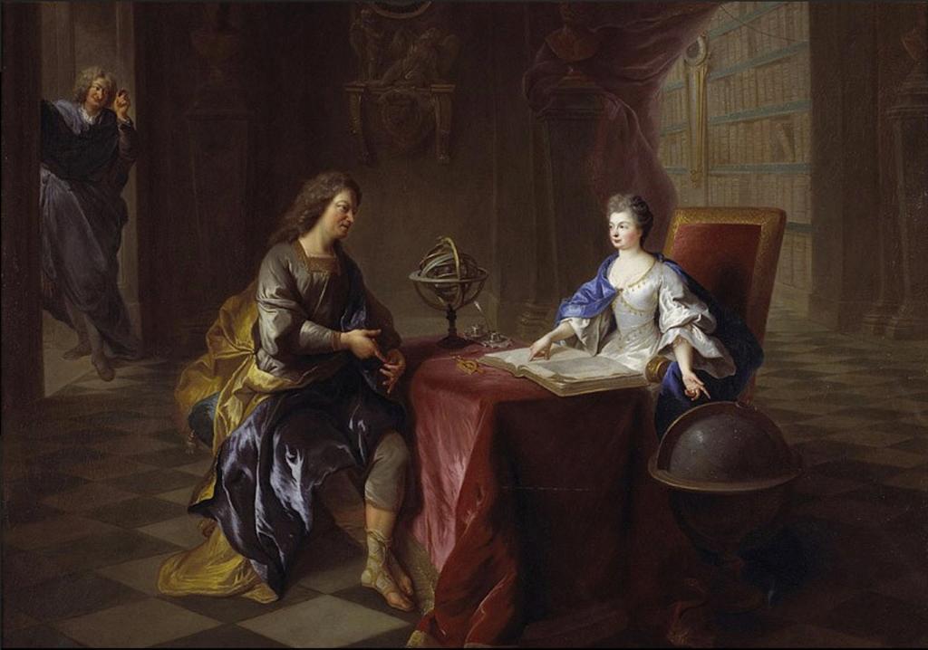 François de Troy (1645-1730), La Leçon d’astronomie de la duchesse du Maine, vers 1702. Huile sur toile, 95,5 x 130,5 cm. Sceaux, musée du Domaine départemental de Sceaux.