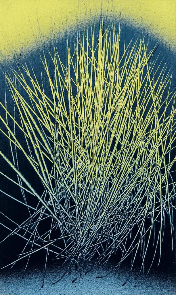 Hans Hartung (1904-1989), T1962-A10, 1962. Vinylique sur toile, 55 x 33 cm.