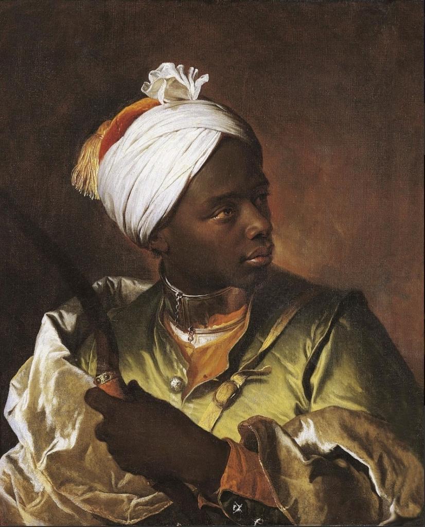 Hyacinthe Rigaud, Jeune Serviteur noir, vers 1710-1720. Huile sur toile. Dunkerque, musée des Beaux-Arts.