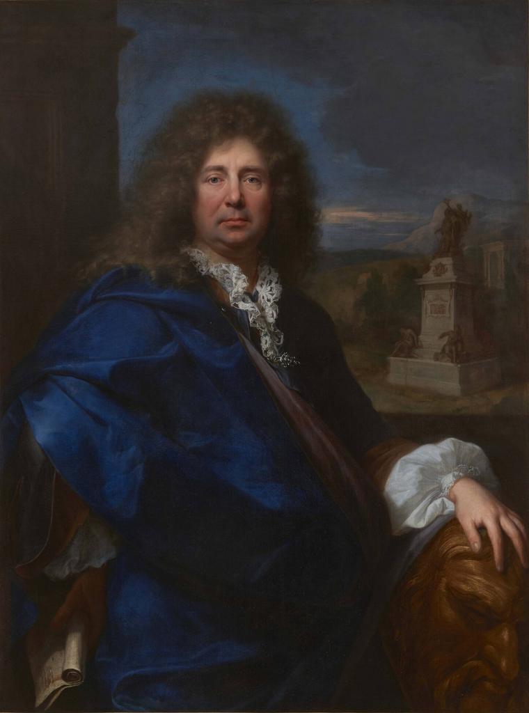 Hyacinthe Rigaud, Portrait de Martin Van den Bogaert (1637-1694), dit Desjardins (après restauration), 1683. Huile sur toile, 139 x 104 cm. Versailles, musée national des châteaux de Versailles et de Trianon.