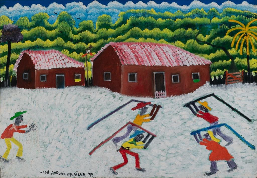 José Antônio da Silva, Battre le coton, 1975. Collection Vilma Eid. Photo service de presse.