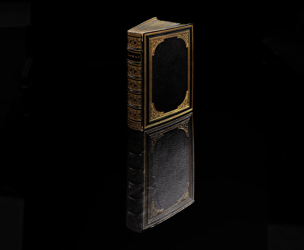 La reliure du Livre d'heures noir de l'Hispanic Society Museum & Library a été réalisée au XIXe siècle.